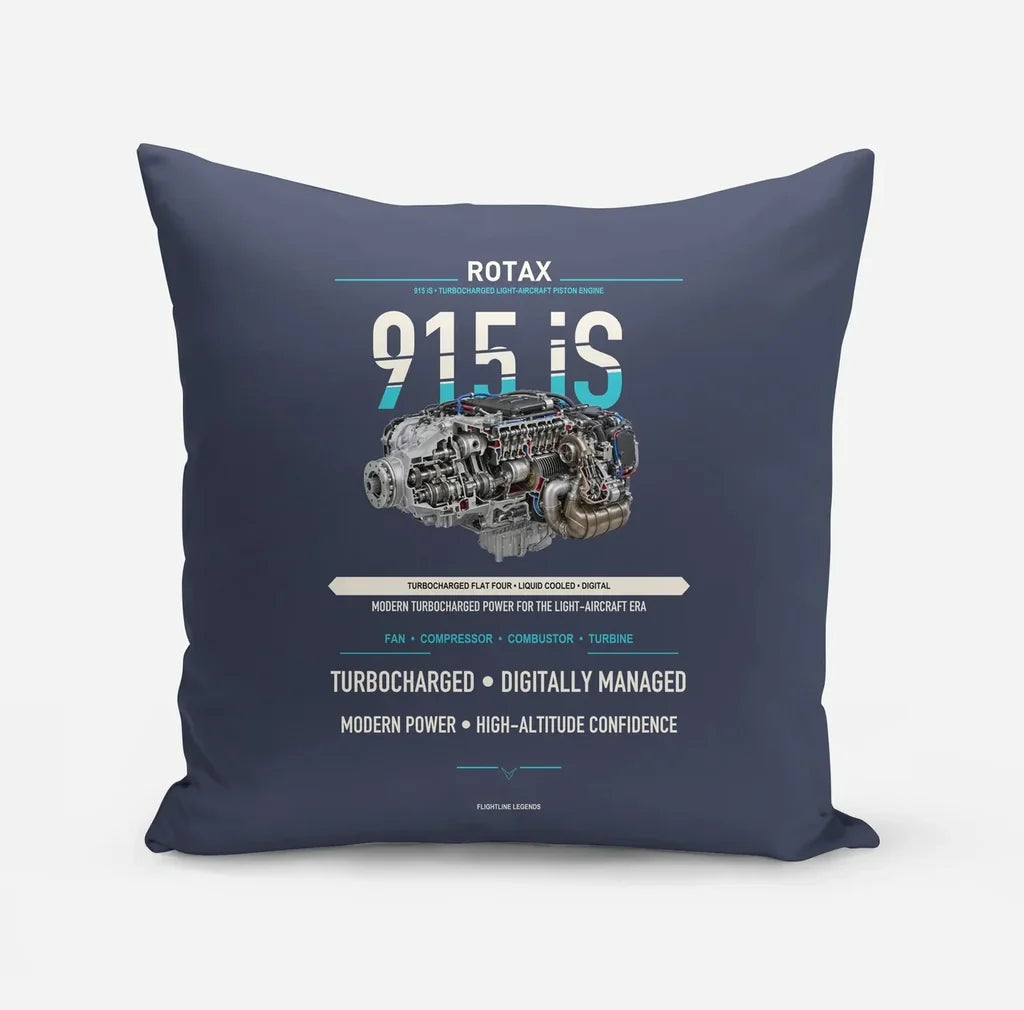 915 iS design on navy blue pillow