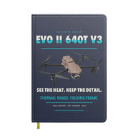 Thumbnail for Autel EVO II Dual 640T V3 design on navy blue notebook