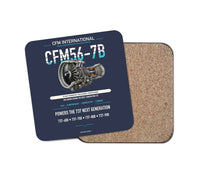 Thumbnail for CFM56-7B design on navy blue 1 piece coaster