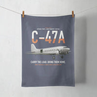 Thumbnail for C-47A Skytrain design on navy blue towel