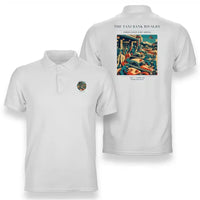 Thumbnail for VINTAGE G4376 - The Taxi Rank Rivalry - Double-Side Polo T-Shirt design on white