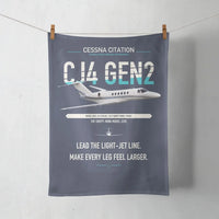 Thumbnail for Cessna Citation CJ4 Gen2 design on navy blue towel
