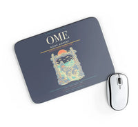 Thumbnail for Nome Airport (OME) design on navy blue rectangle mouse pad