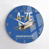 Thumbnail for A-7E Corsair II design on blue no frame wall clock