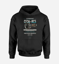 Thumbnail for CF34-8C5 design on black hoodie single side