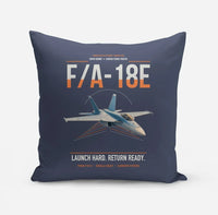 Thumbnail for F-A-18E Super Hornet design on navy blue pillow