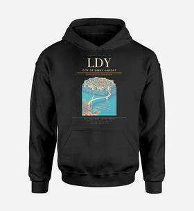 Single-Side Printing — City of Derry Airport (LDY) Double-Side Hoodie