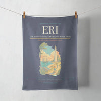 Thumbnail for Erie International Airport (Tom Ridge Field) (ERI) design on navy blue towel