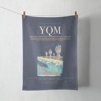 Thumbnail for Greater Moncton International Airport (YQM) design on navy blue towel