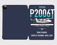 Thumbnail for Tecnam P2006T design on navy blue ipad tablet case