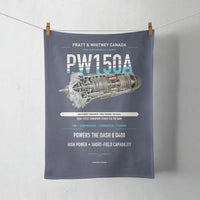 Thumbnail for PW150A design on navy blue towel