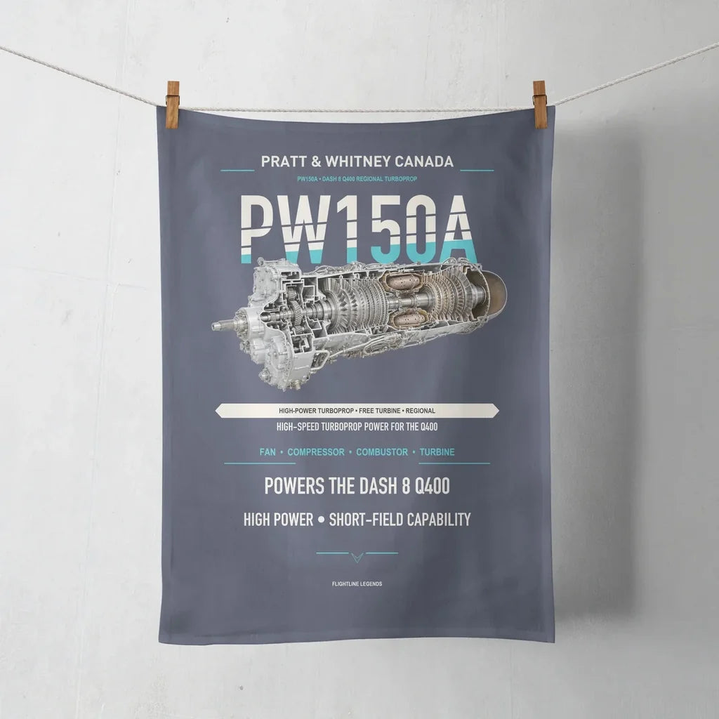 PW150A design on navy blue towel