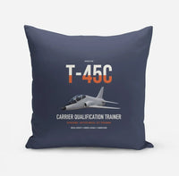 Thumbnail for T-45C Goshawk design on navy blue pillow