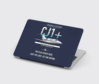 Thumbnail for Cessna Citation CJ1+ design on navy blue MacBook case