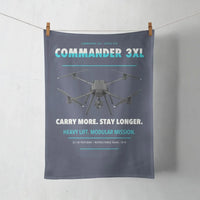 Thumbnail for Draganfly Commander 3XL design on navy blue towel