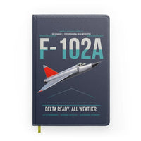 Thumbnail for F-102A Delta Dagger design on navy blue notebook