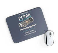Thumbnail for CF700 design on navy blue rectangle mouse pad