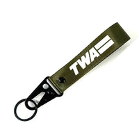 Thumbnail for Trans World Airlines (TWA) Hawk-shaped key chain, Dark Green+NO NAME