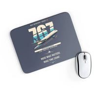 Thumbnail for Boeing 767-300F design on navy blue rectangle mouse pad