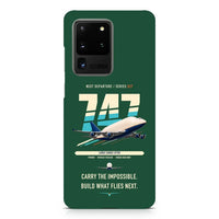 Thumbnail for Boeing 747-400 Dreamlifter design on samsung case - dark green