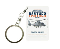 Thumbnail for Airbus Helicopters AS565 MBe Panther design on white designed key chain, double-side print