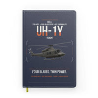 Thumbnail for Bell UH-1Y Venom design on navy blue notebook