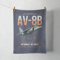 Thumbnail for AV-8B Harrier II design on navy blue towel