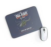 Thumbnail for Bell OH-58D Kiowa Warrior design on navy blue rectangle mouse pad
