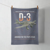 Thumbnail for Junkers Ju 87D-3 design on navy blue towel