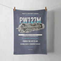 Thumbnail for PW127M design on navy blue towel