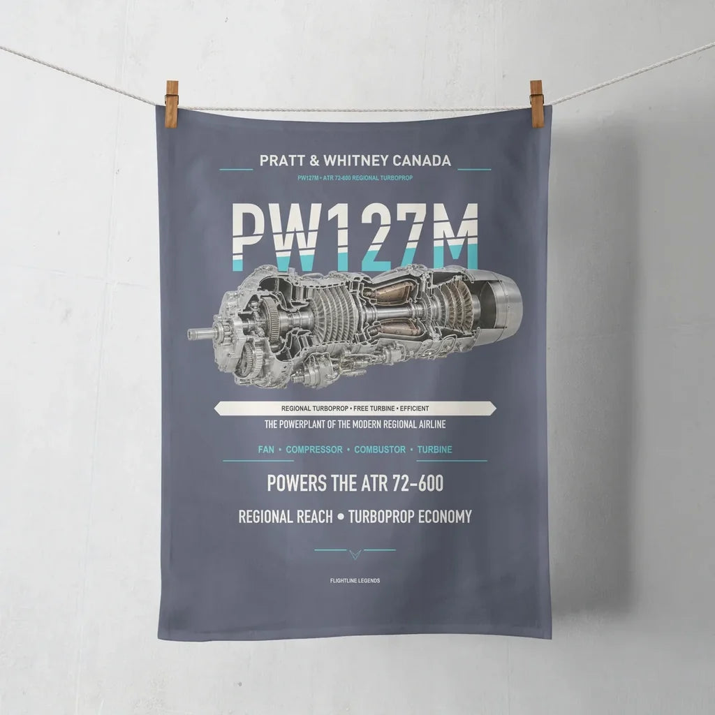 PW127M design on navy blue towel