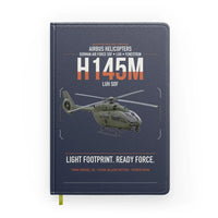 Thumbnail for Airbus Helicopters H145M LUH SOF design on navy blue notebook
