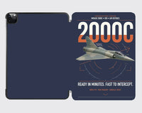 Thumbnail for Dassault Mirage 2000C RDI design on navy blue ipad tablet case