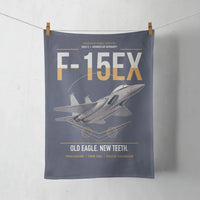 Thumbnail for F-15EX Eagle II design on navy blue towel