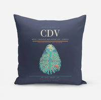 Thumbnail for Merle K. (Mudhole) Smith Airport (CDV) design on navy blue pillow