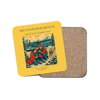 Thumbnail for The Snowshoe Rescue - Designed Coasters design on yellow 1-piece