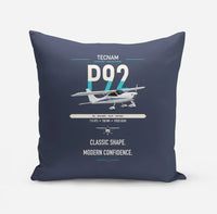 Thumbnail for Tecnam P92 Echo MkII design on navy blue pillow