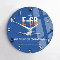 Thumbnail for E-6B Mercury design on blue no frame wall clock