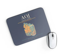 Thumbnail for Aomori Airport (AOJ) design on navy blue rectangle mouse pad