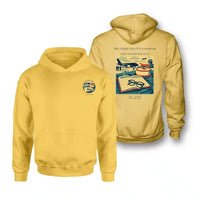 Thumbnail for VINTAGE G4426 - The Chief Pilot's Logbook - Double-Side Hoodie design on yellow double side