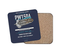 Thumbnail for PW150A design on navy blue 1 piece coaster