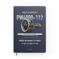 Thumbnail for PW4000-112 design on navy blue notebook