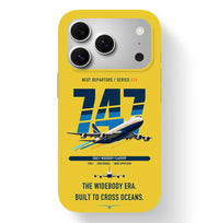 Thumbnail for Boeing 747-200B design on yellow magsafe iphone case