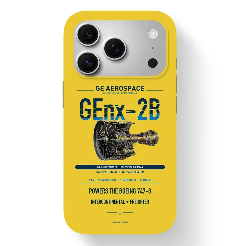 GEnx-2B Case design on yellow iphone case