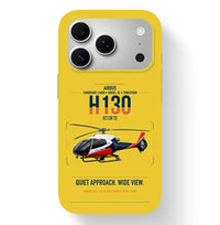 Thumbnail for Airbus H130 design on yellow magsafe iphone case, for iPhone 17 Pro