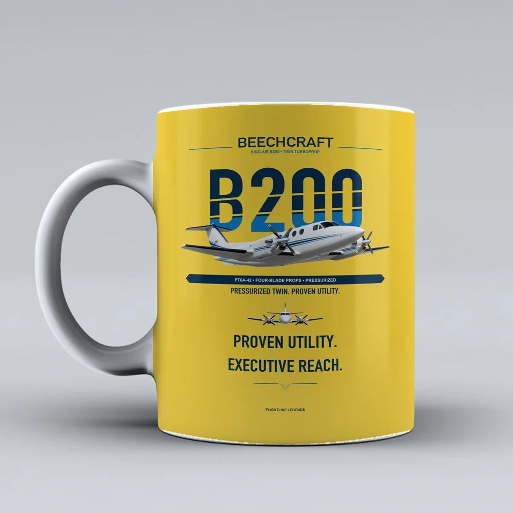Air B200 Mug design on yellow king