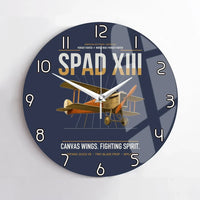 Thumbnail for SPAD XIII design on navy blue no frame wall clock