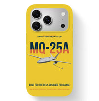 Thumbnail for MQ-25A STINGRAY design on yellow magsafe iphone case, for iPhone 17 Pro