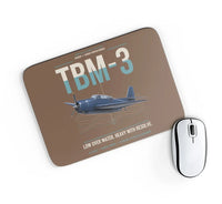 Thumbnail for TBM-3 Avenger design on brown rectangle mouse pad