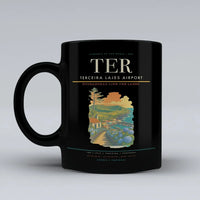 Thumbnail for Terceira Lajes Airport (TER) airport code design on black ceramic mug